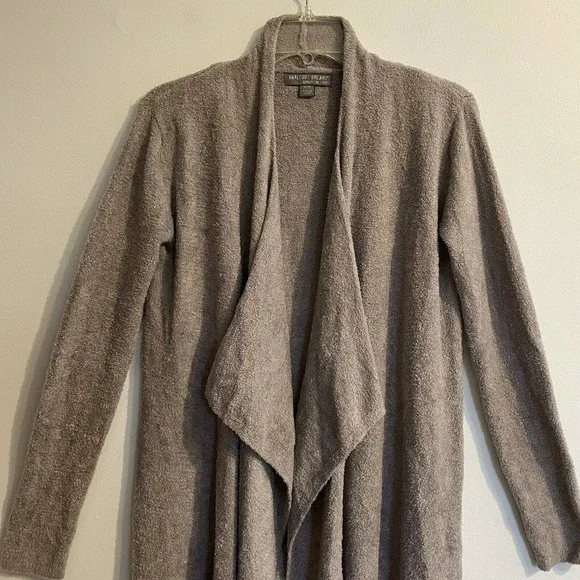 Barefoot Dreams Size S M Calypso Wrap Drape Cardigan Mineral Bamboo Chic… - Picture 3 of 9